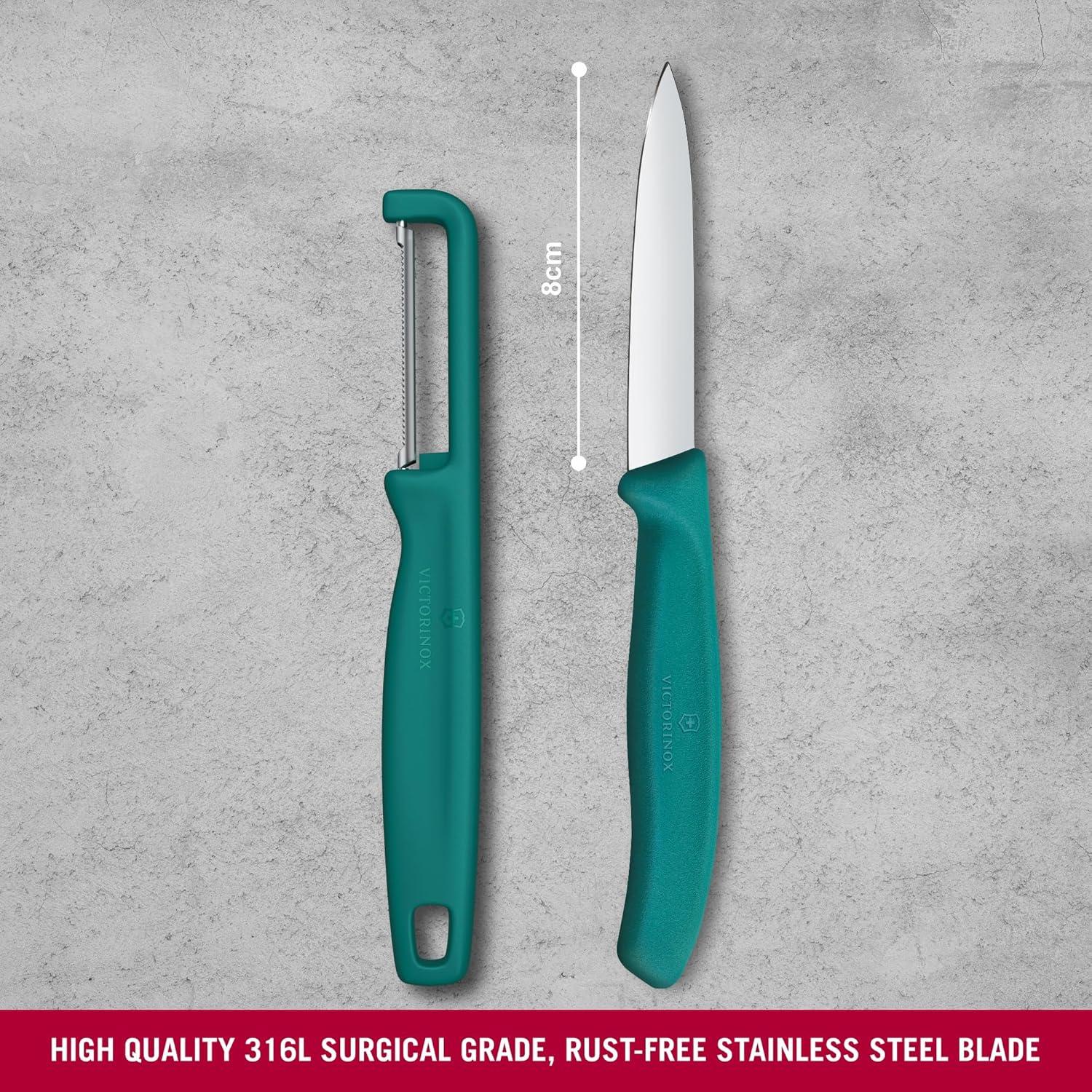 Set de Cuchillos de Pelar Victorinox Swiss Classic 2 Piezas Verde