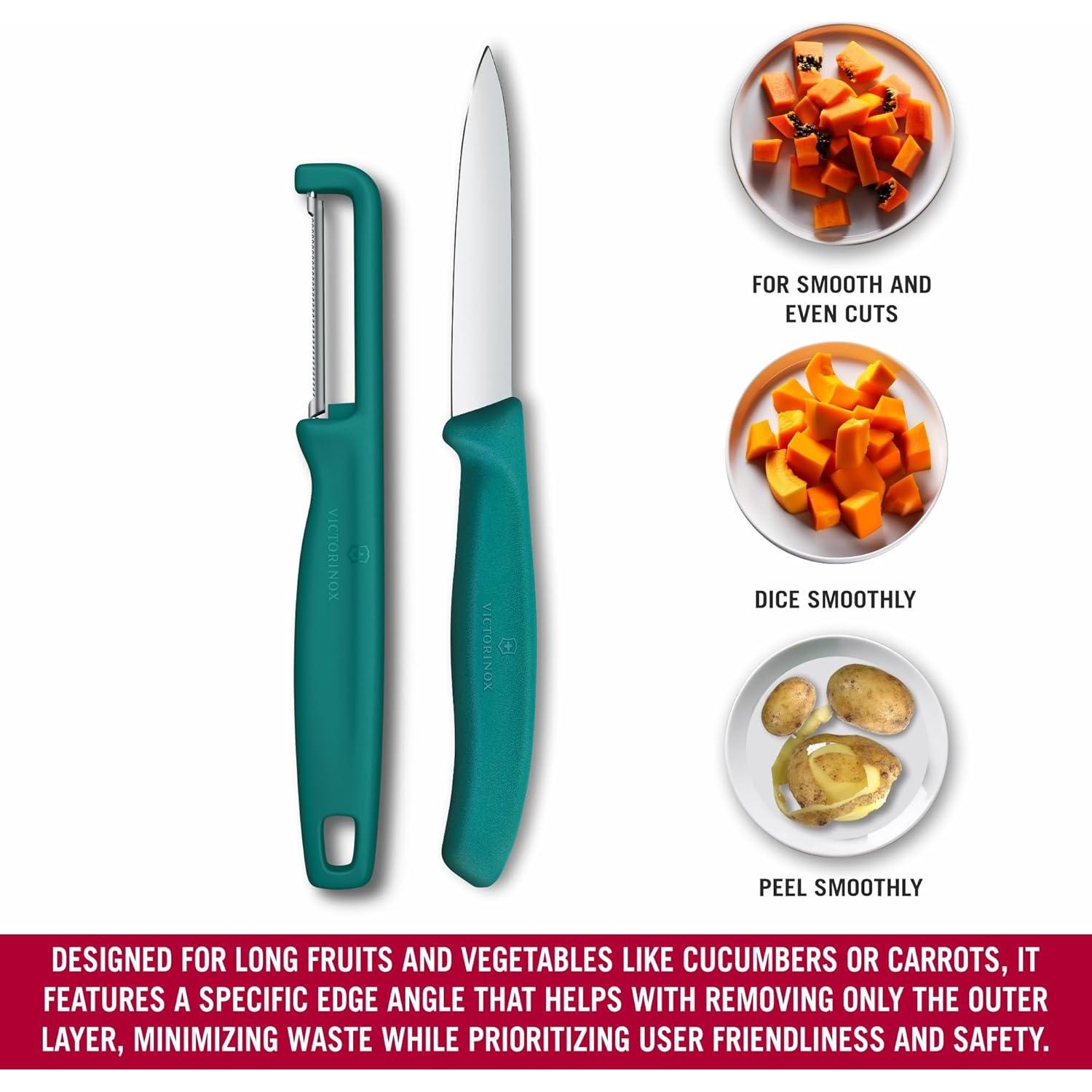 Set de Cuchillos de Pelar Victorinox Swiss Classic 2 Piezas Verde