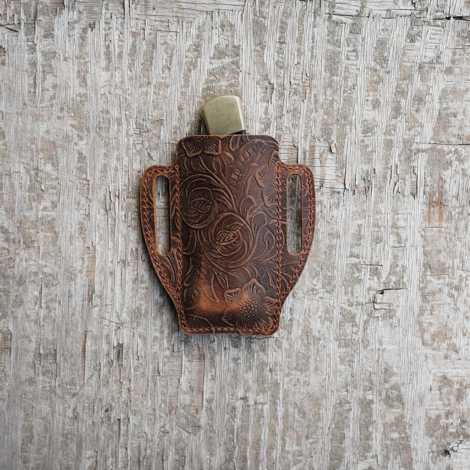 Funda de Cuchillo de Cuero para Cuchillos de 10-12.7 cm