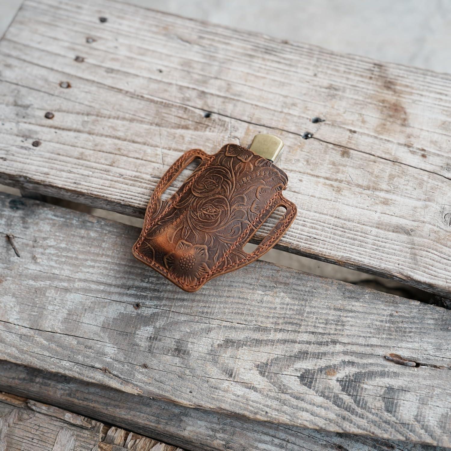 Funda de Cuchillo de Cuero para Cuchillos de 10-12.7 cm