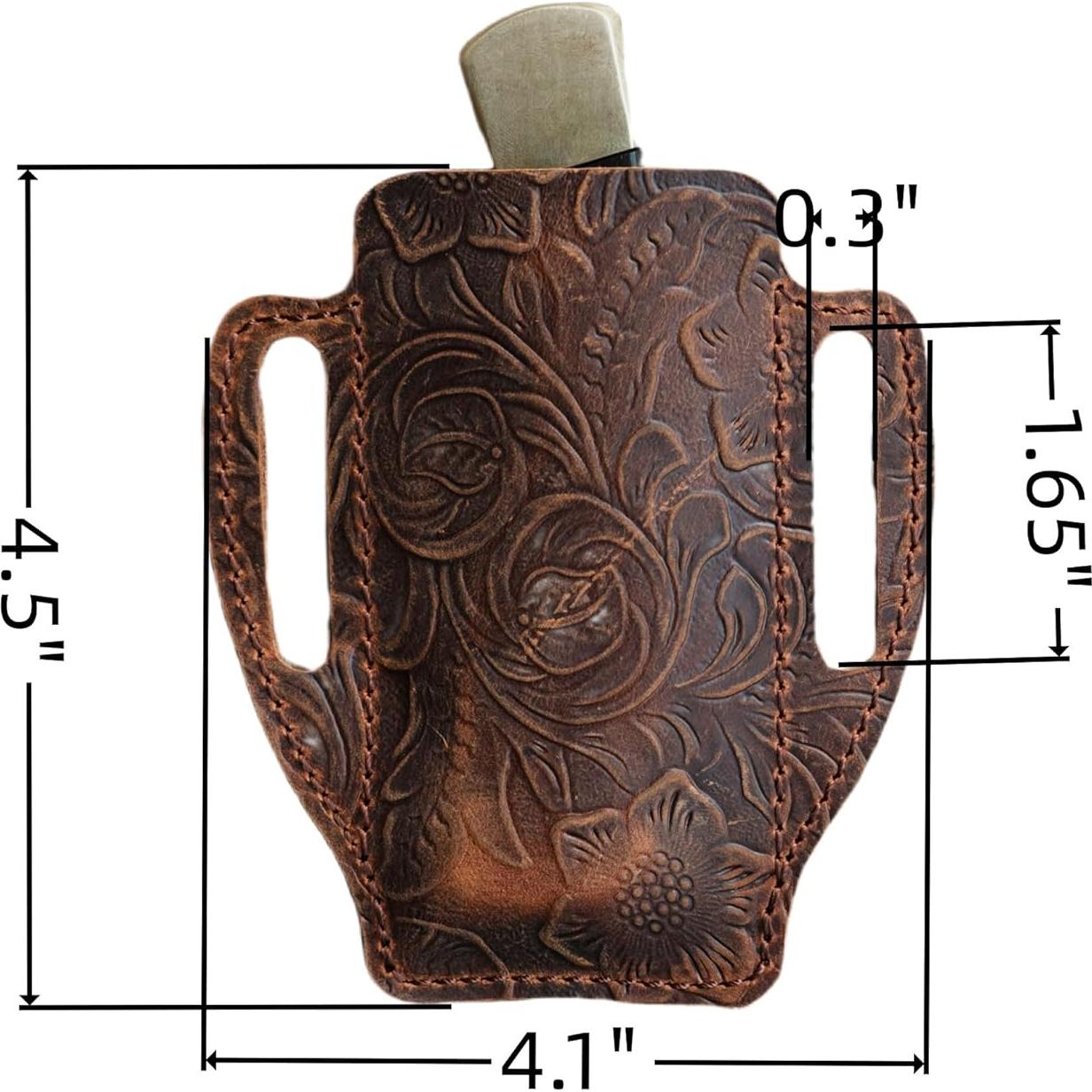 Funda de Cuchillo de Cuero para Cuchillos de 10-12.7 cm