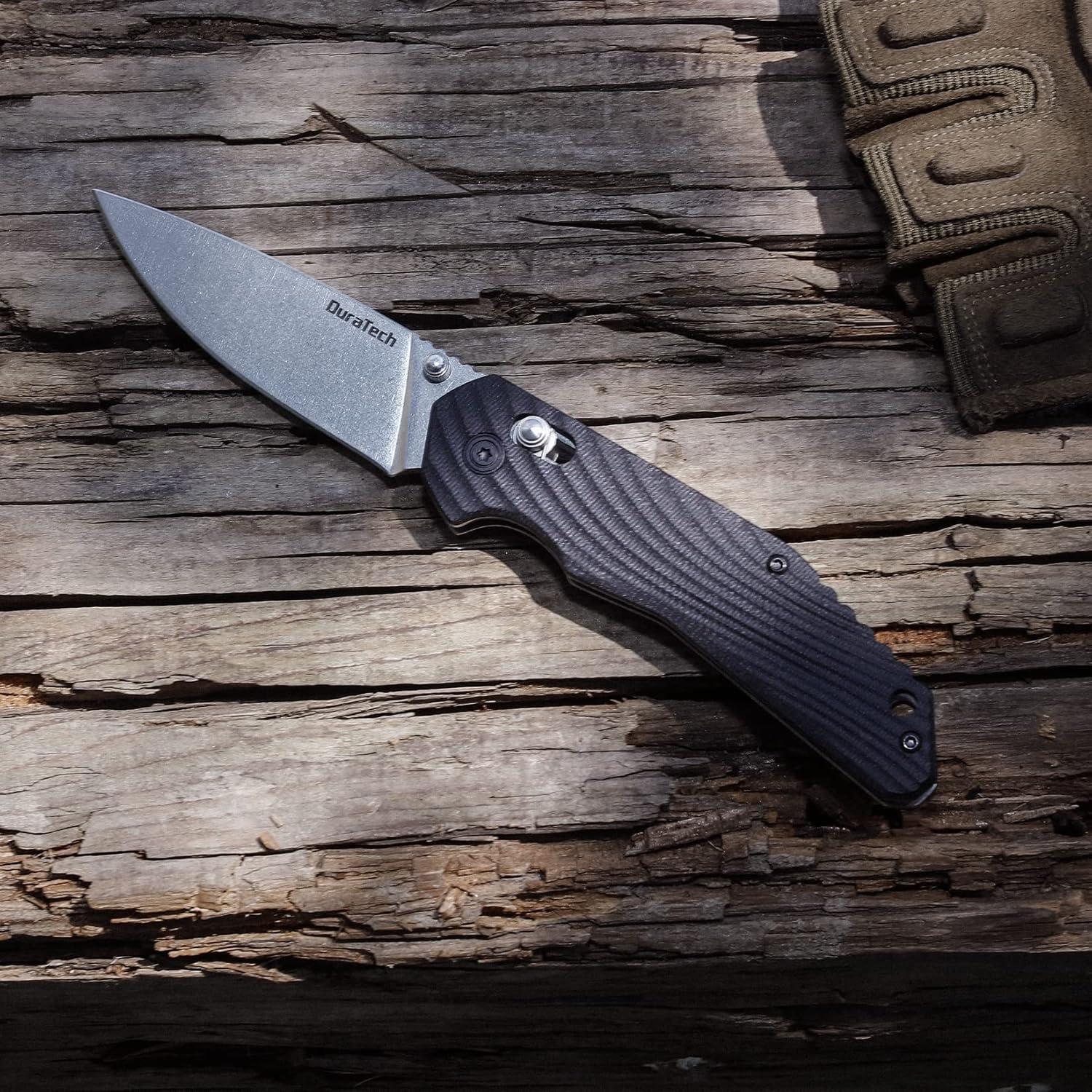 Cuchillo Plegable DURATECH EDC Acero Inoxidable 8CR13MOV