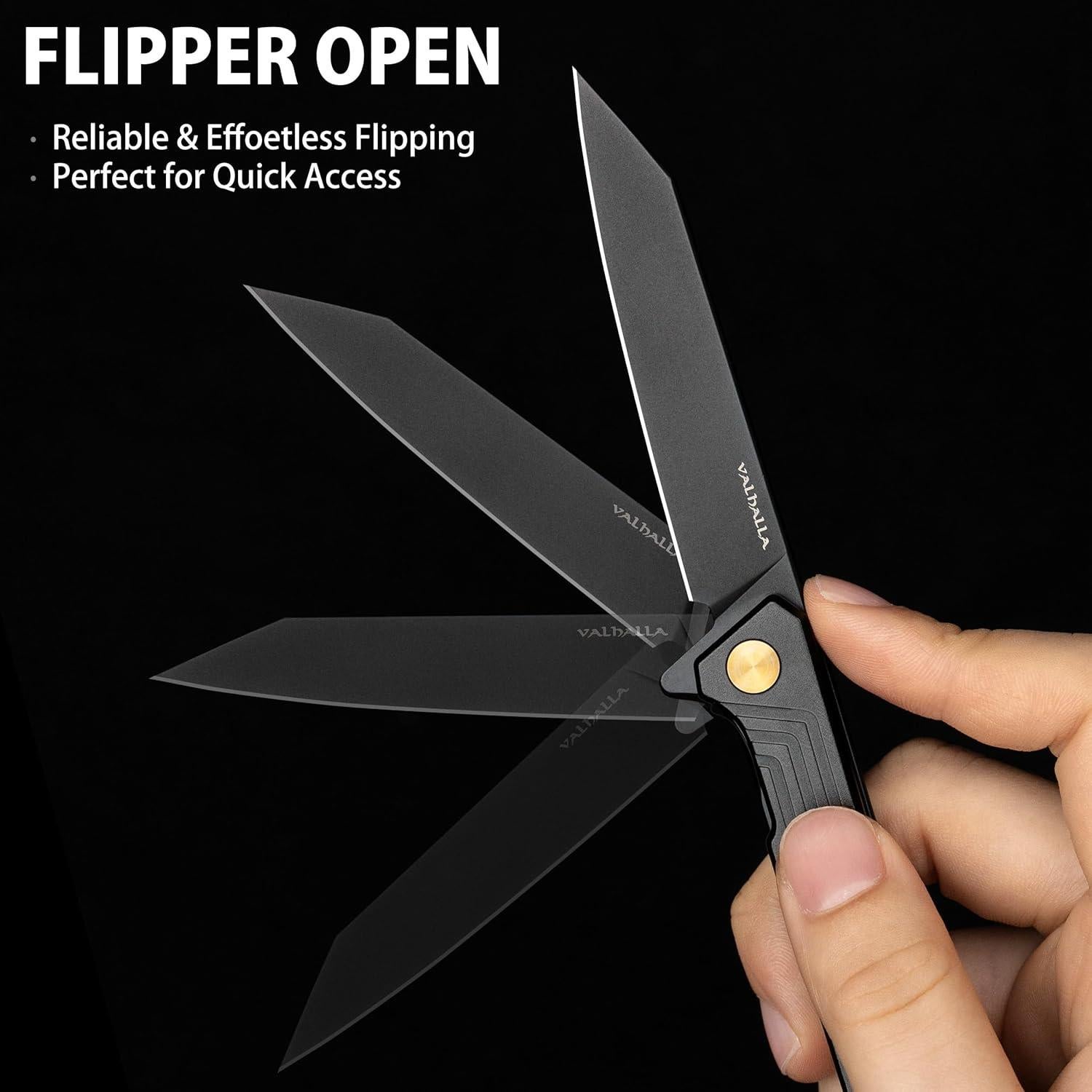 Cuchillo de Bolsillo VALHALLA FENGNIAO Plegable 7.62 cm Acero D2