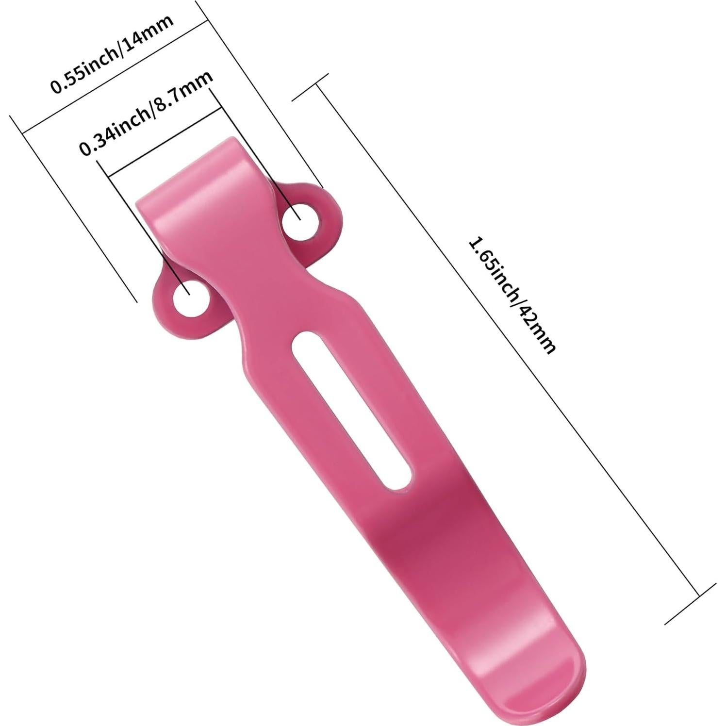 Clip de bolsillo A.I.FORCE rosa para cuchillos Benchmade y más