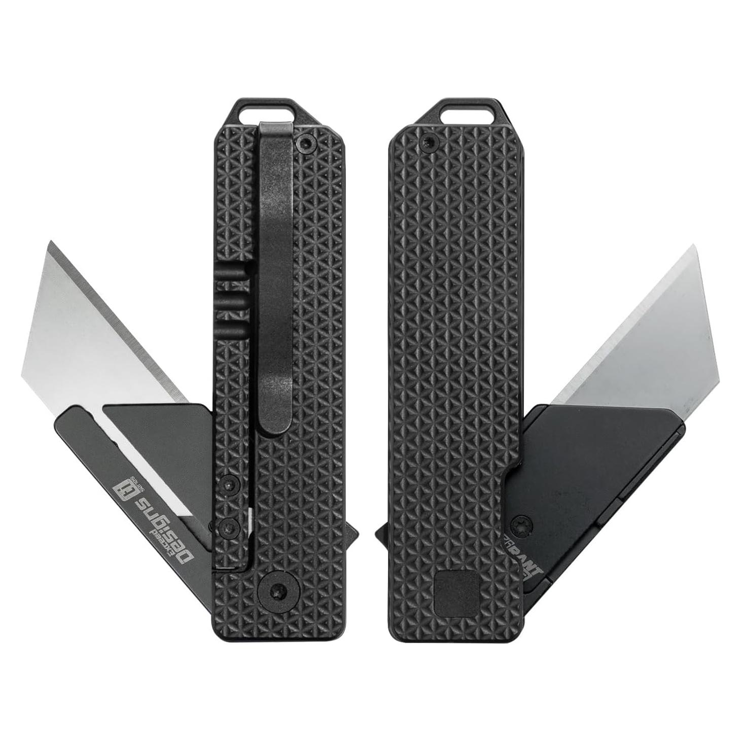 Cuchillo Utility TiRant RAZOR V3 Exceed Designs Titanio 62g