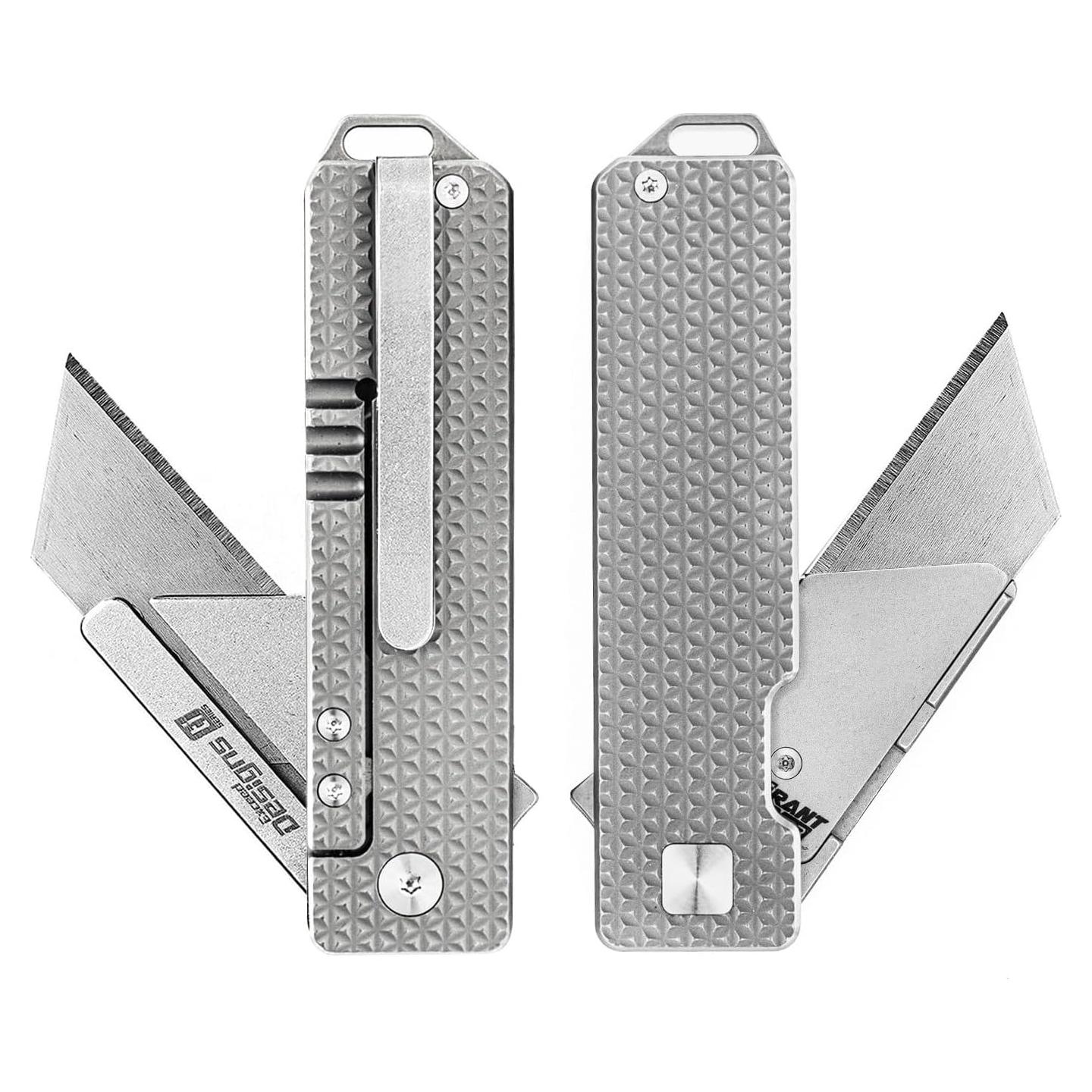 Cuchillo Utility TiRant RAZOR V3 Exceed Designs Titanio 6AL-4V