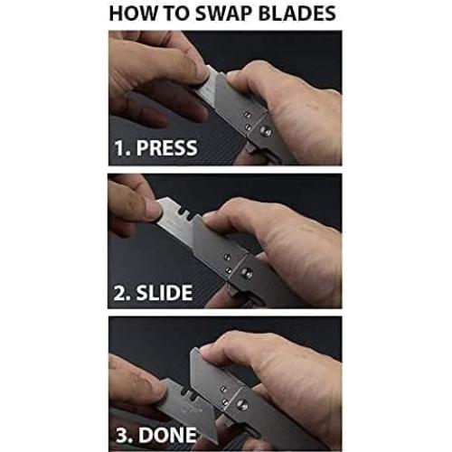 Cuchillo Utility TiRant RAZOR V3 Exceed Designs Titanio 6AL-4V