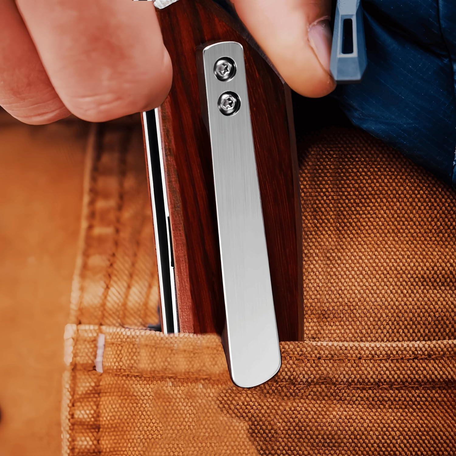 Cuchillo Plegable YF SMART 8.3 cm D2 Mango Madera EDC