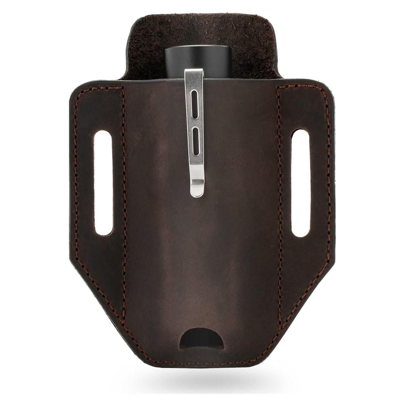 Funda EDC VIPERADE PJ31 de Cuero para Multiherramienta y Linterna