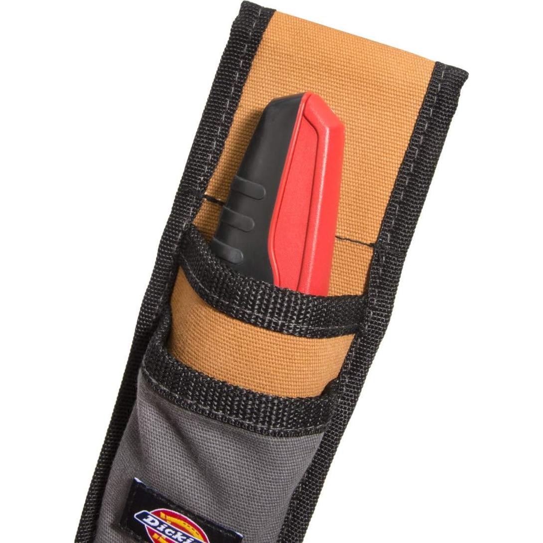 Funda para cuchillo utilitario Dickies 57010, lona gris/marrón