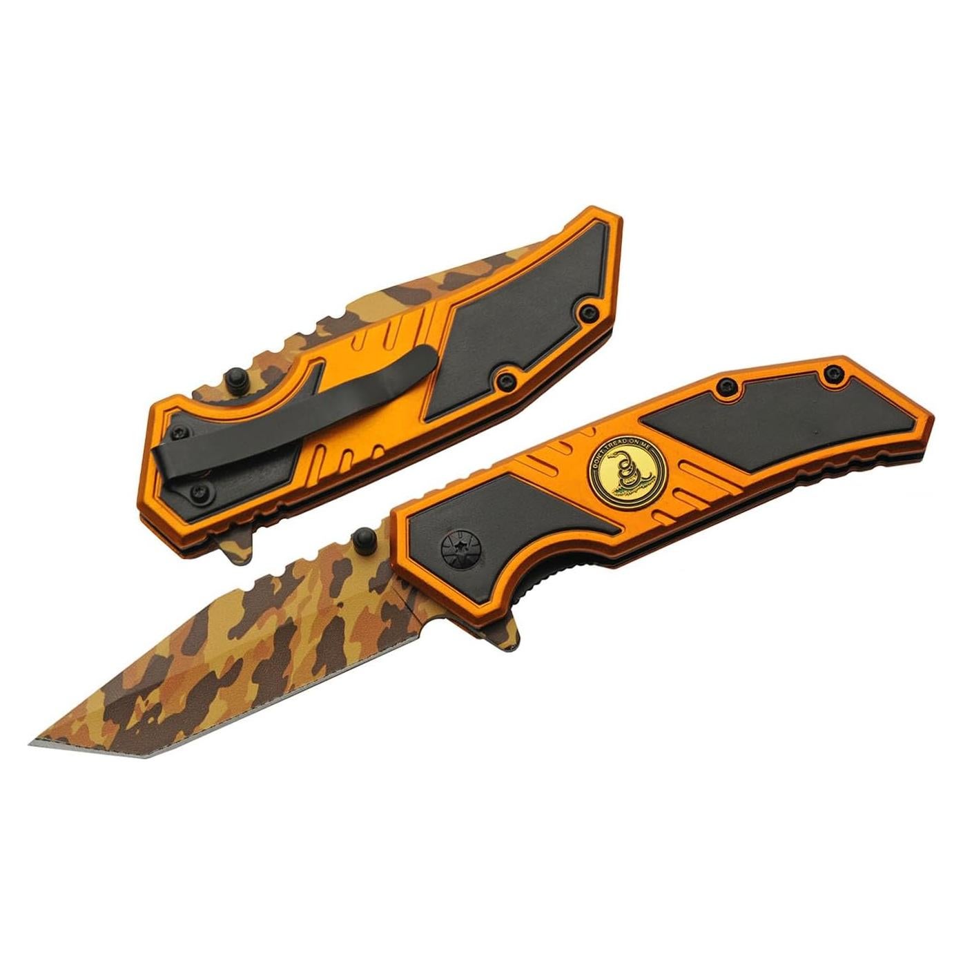 Cuchillo Plegable SZCO 19 cm Acero Inoxidable Camuflaje