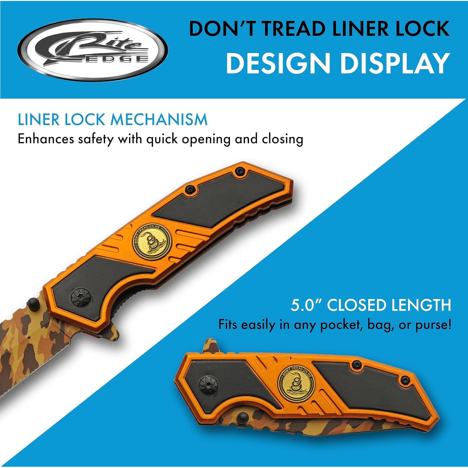 Cuchillo Plegable SZCO 19 cm Acero Inoxidable Camuflaje