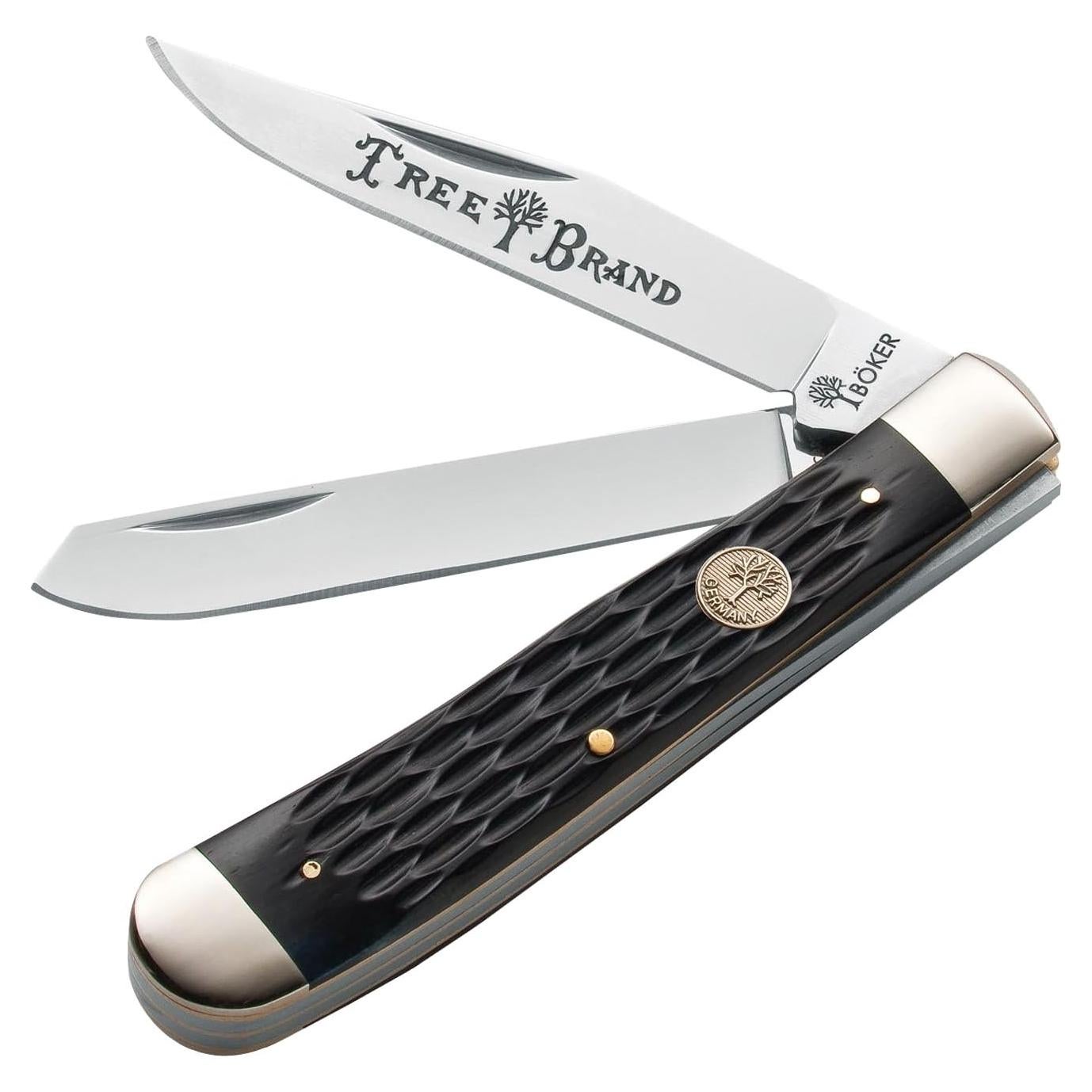 Cuchillo Boker Trapper 2.0 Doble Hoja 8.6 cm Hueso Negro