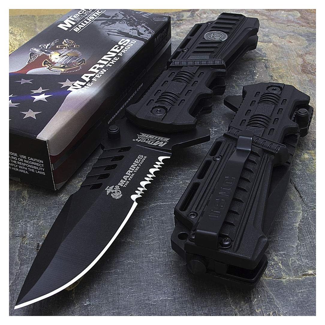 Cuchillo Táctico Plegable MTECH USA USMC 10.2 cm Asistido
