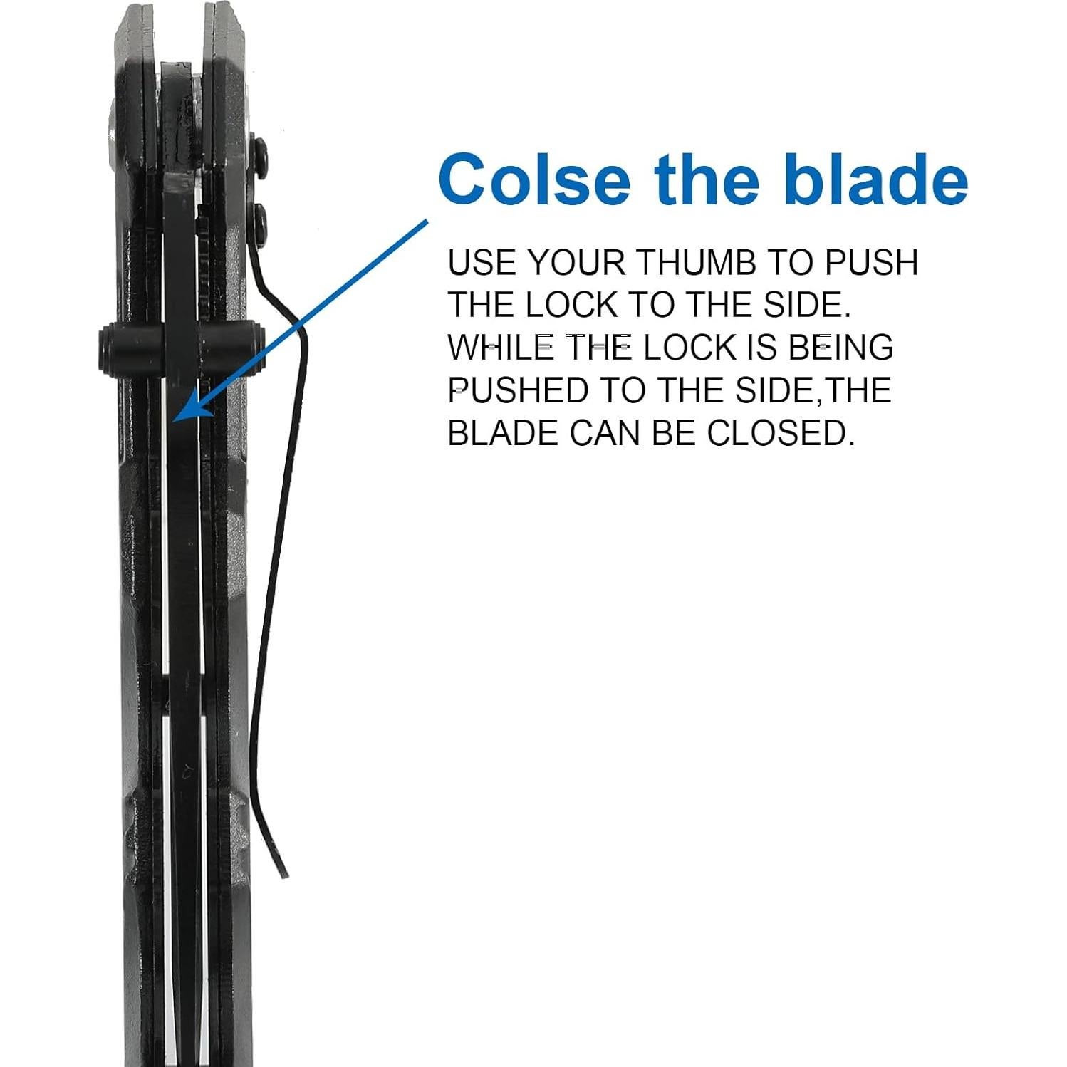 Cuchillo Táctico Plegable Milaloko P1_00A Acero Inoxidable