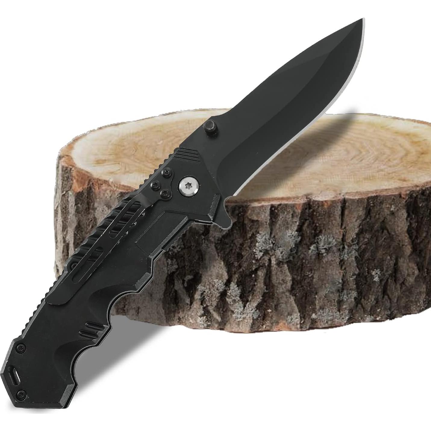 Cuchillo Táctico Plegable Milaloko P1_00A Acero Inoxidable