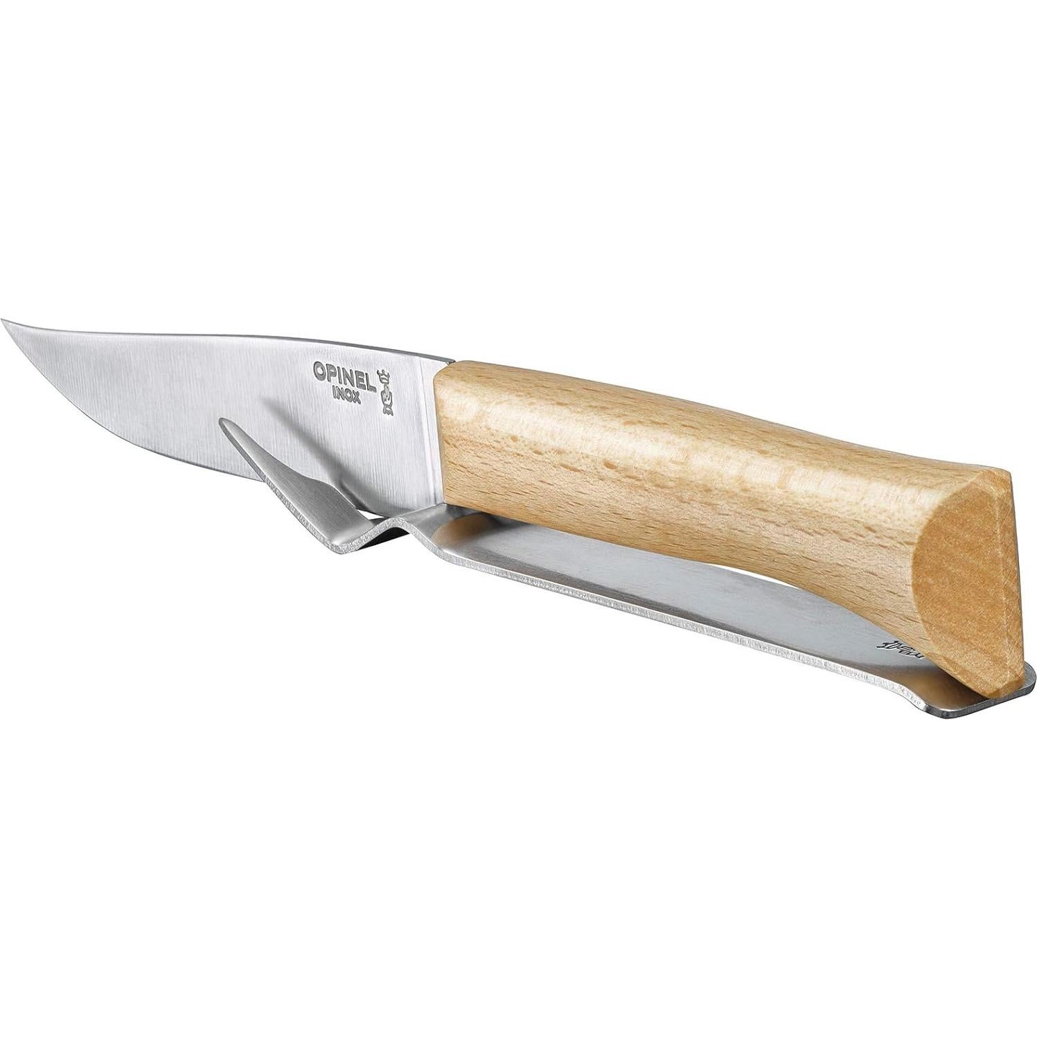 Juego de cuchillo y tenedor para queso Opinel - Madera de haya