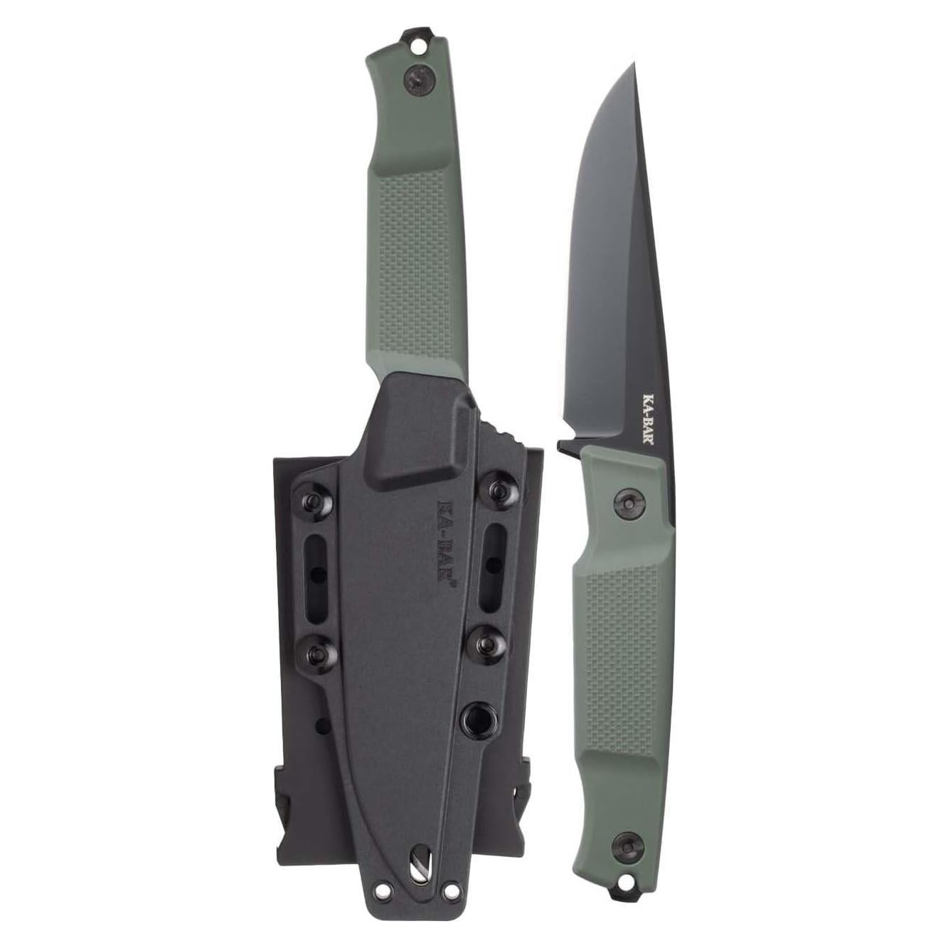 Cuchillo Fijo KA-BAR Apex 9.9 cm Acero D2 Mango Nylon Verde