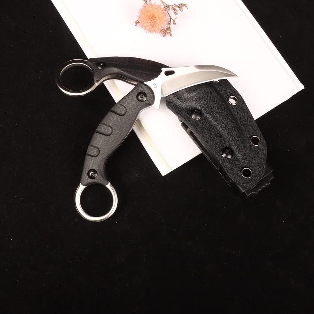 Cuchillo Táctico de Supervivencia MASALONG D2 16cm con Funda