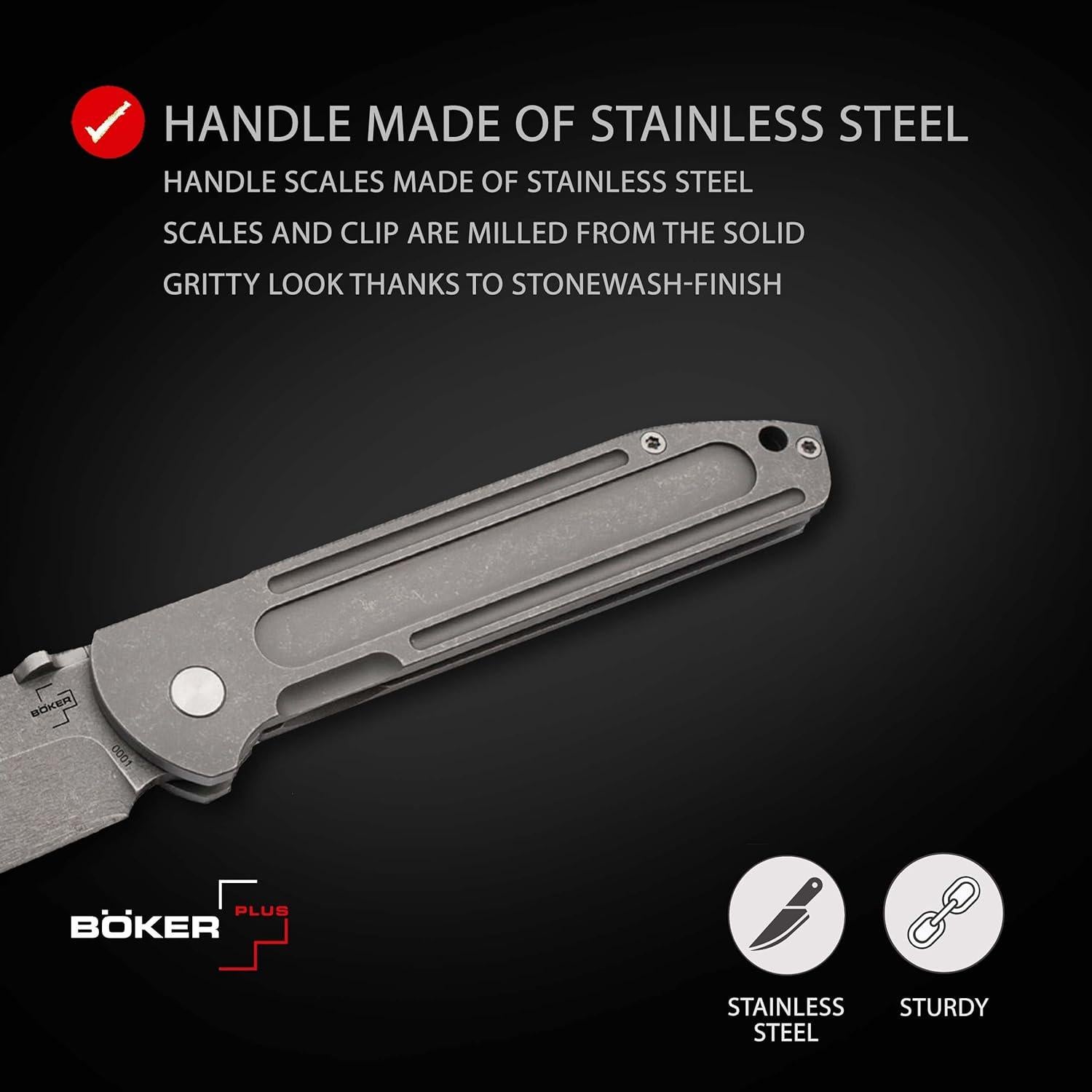 Cuchillo Plegable Boker Plus Evade D2 Diseño Serge Panchenko