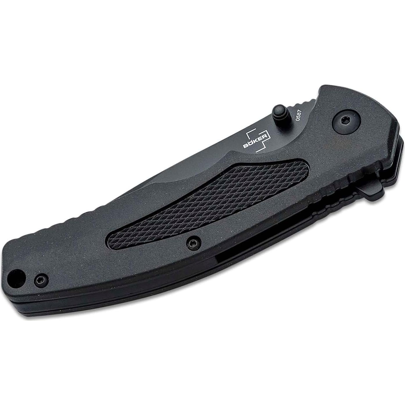 Cuchillo Boker Plus Gemini NGA Serrado 8.89 cm D2 Negro