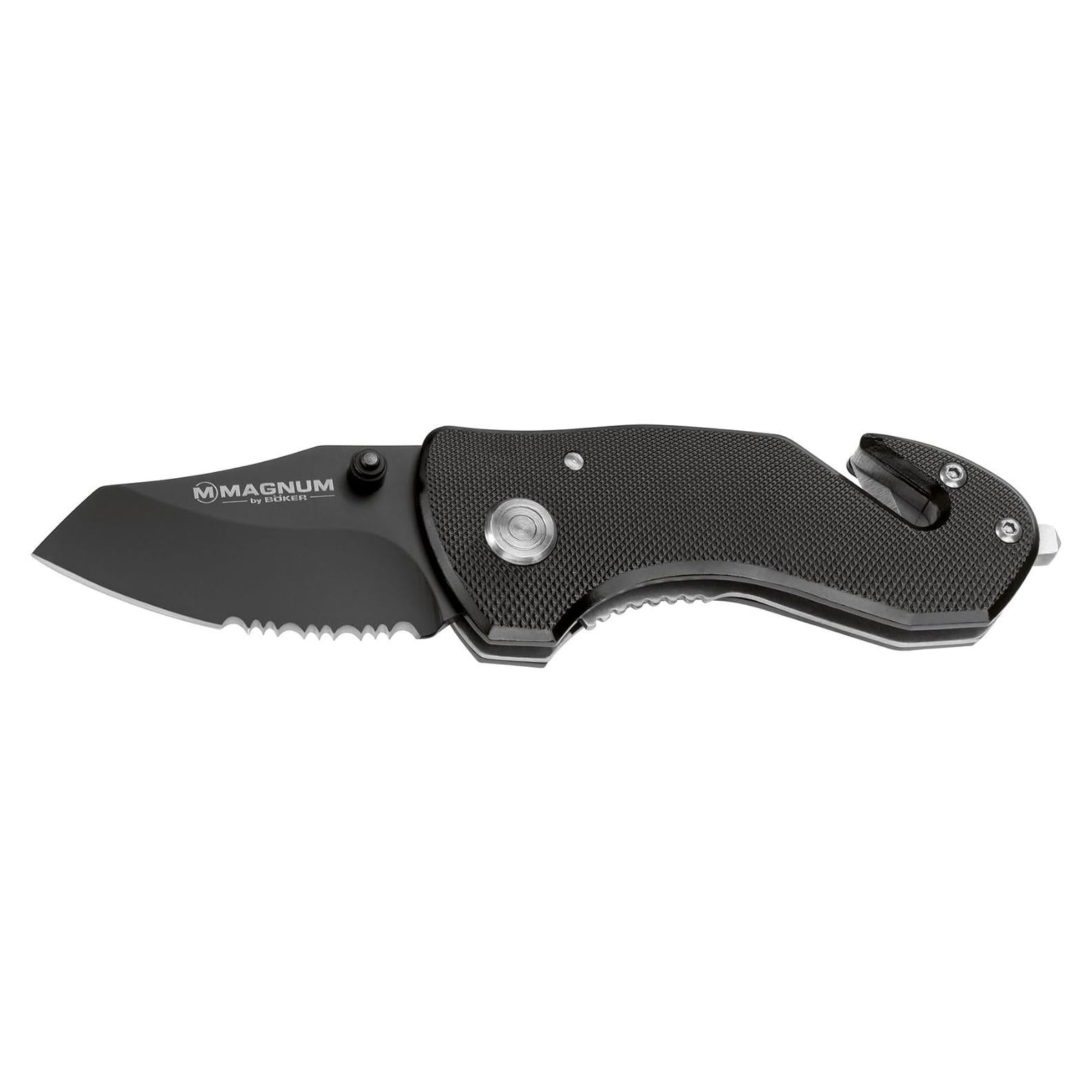 Cuchillo de Rescate Compacto Boker Magnum 53mm Acero Inoxidable