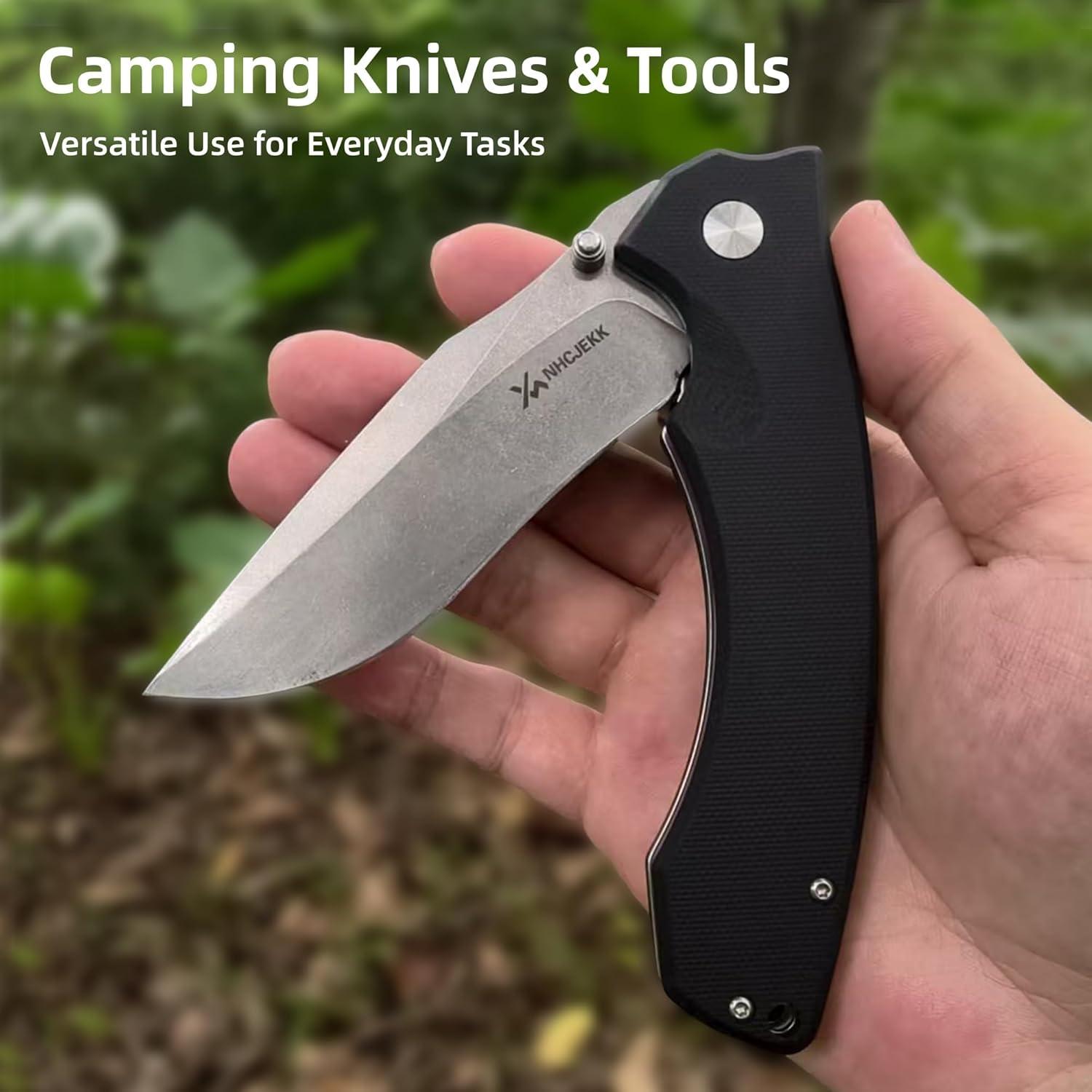 Cuchillo de bolsillo X NHCJEKK J331-BLACK 9.3 cm acero D2