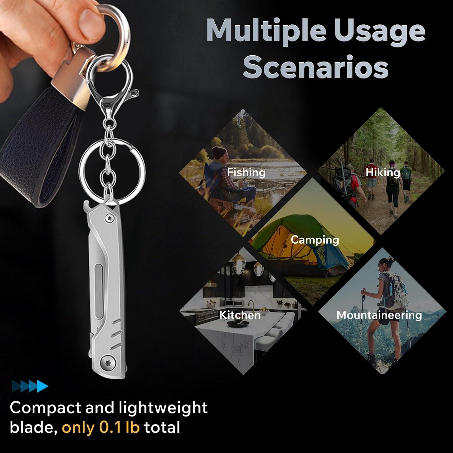 Cuchillo Escalpelo Plegable CRUIFU con 10 Cuchillas Reemplazables