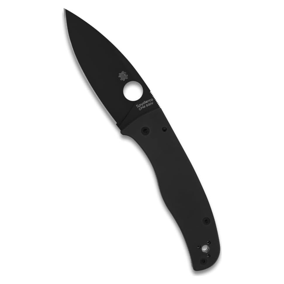 Cuchillo Plegable Spyderco C263GPBK - Mango G-10 Negro, Acero S30V