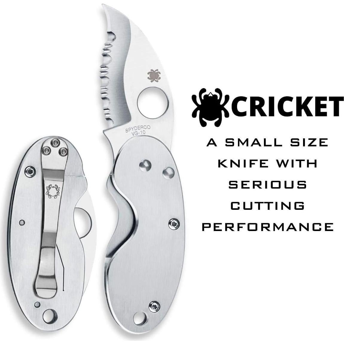 Cuchillo Plegable Spyderco Cricket VG-10 9.86 cm Acero Inoxidable