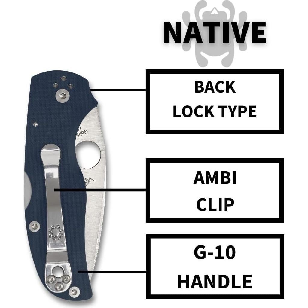 Cuchillo Plegable Spyderco Native 5 Acero CPM SPY27 7.49 cm