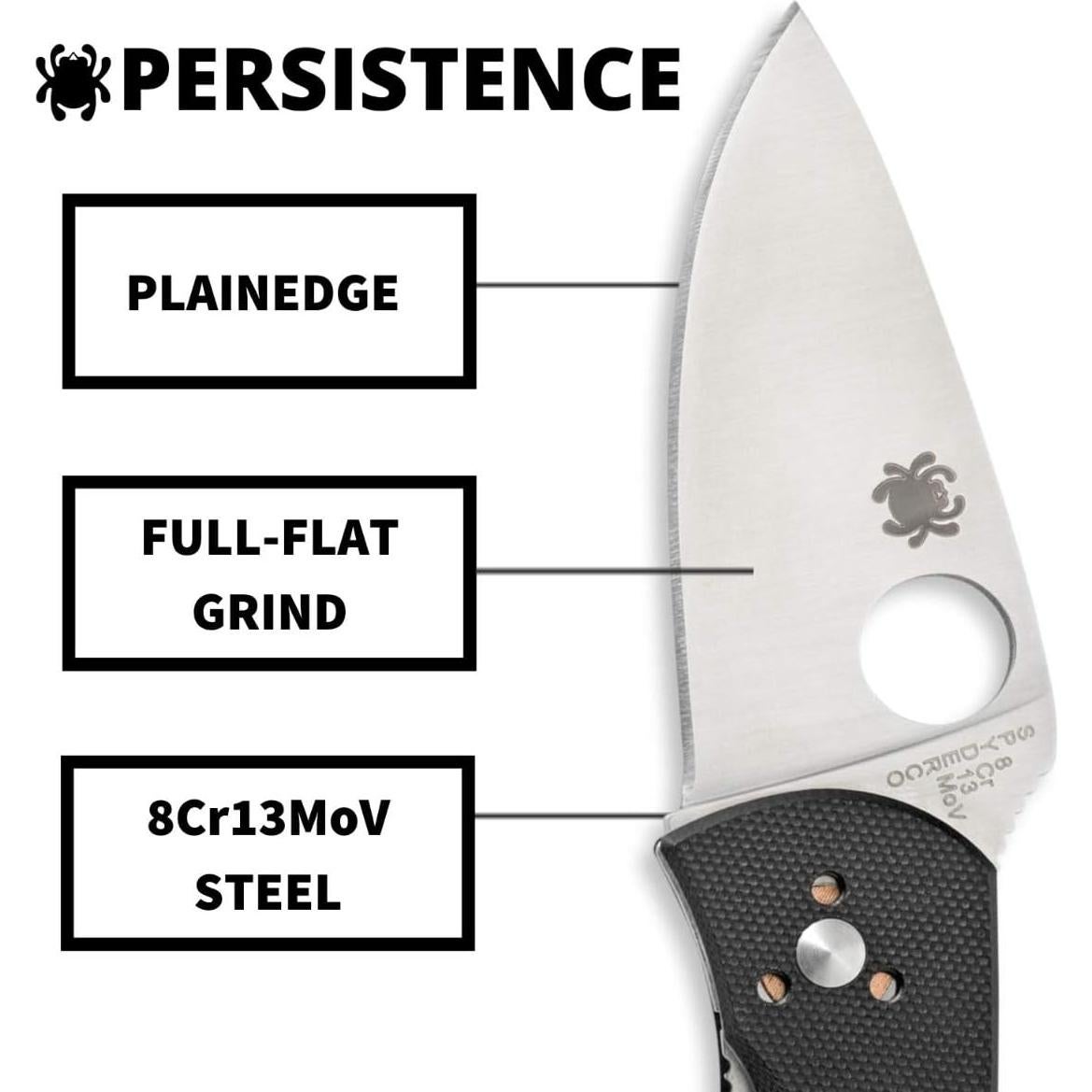 Cuchillo Spyderco Persistence 7.04 cm Acero Inoxidable G-10