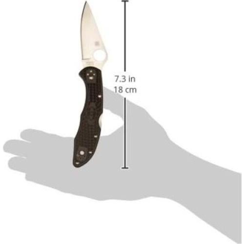 Cuchillo Plegable Spyderco Delica 4 FRN Negro 7.3 cm