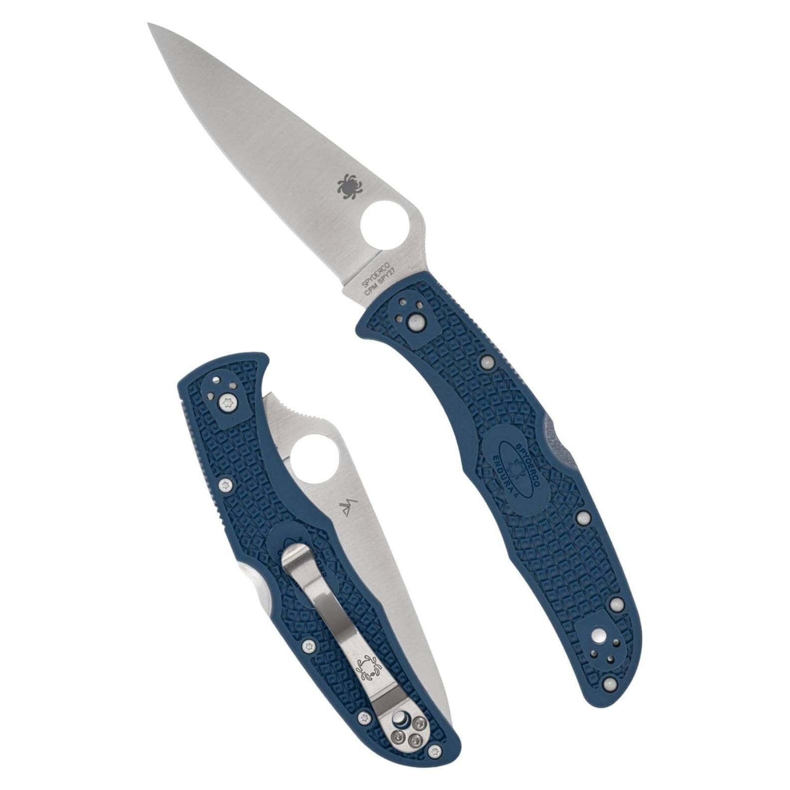 Cuchillo Plegable Spyderco Endura 4 - Acero CPM SPY27 - Azul Cobalto