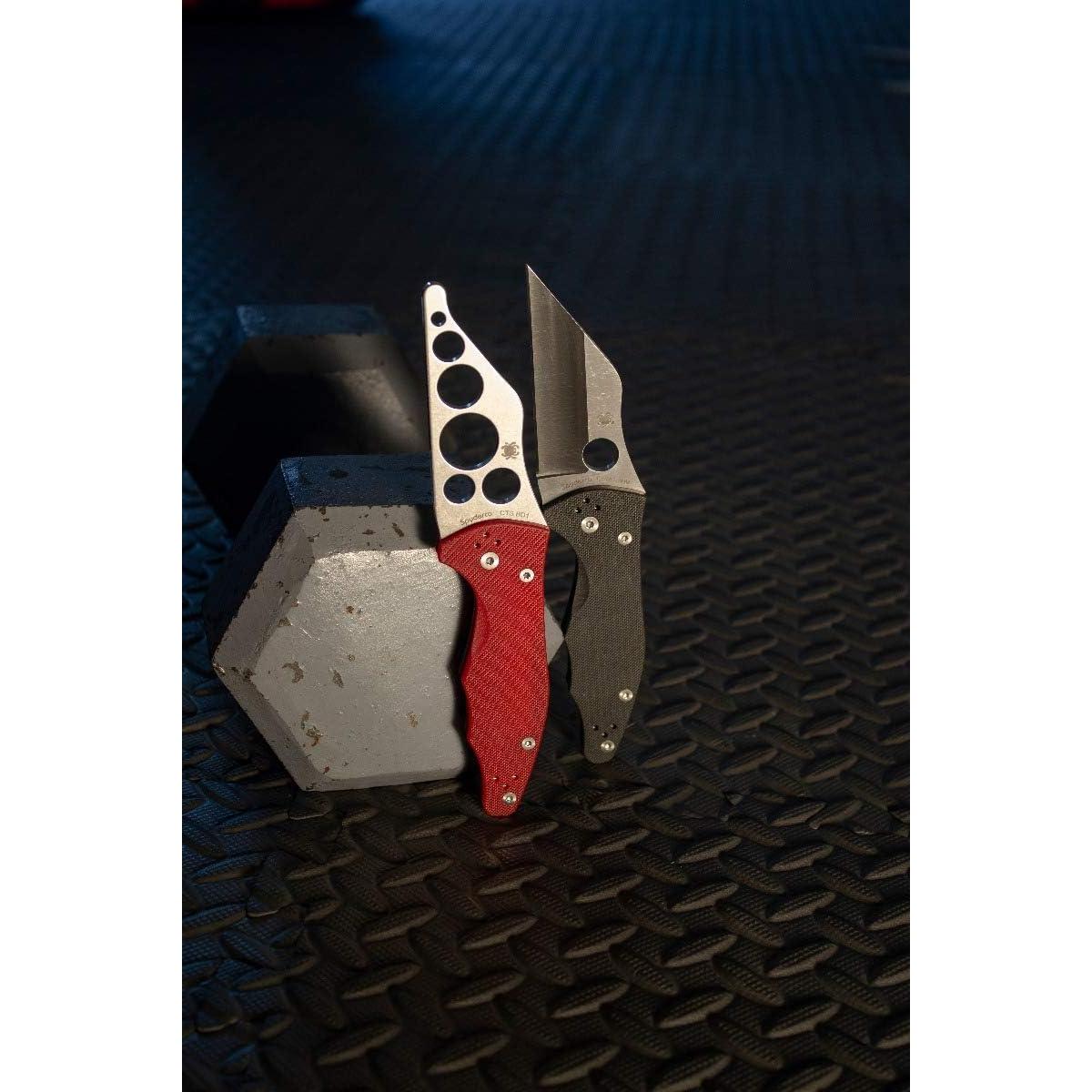 Cuchillo Entrenador Spyderco Yojimbo 2 Rojo G-10 8.26 cm