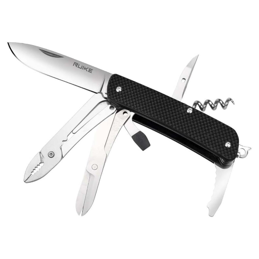 Cuchillo Multifuncional Ruike M41-B Negro G10 2.79"