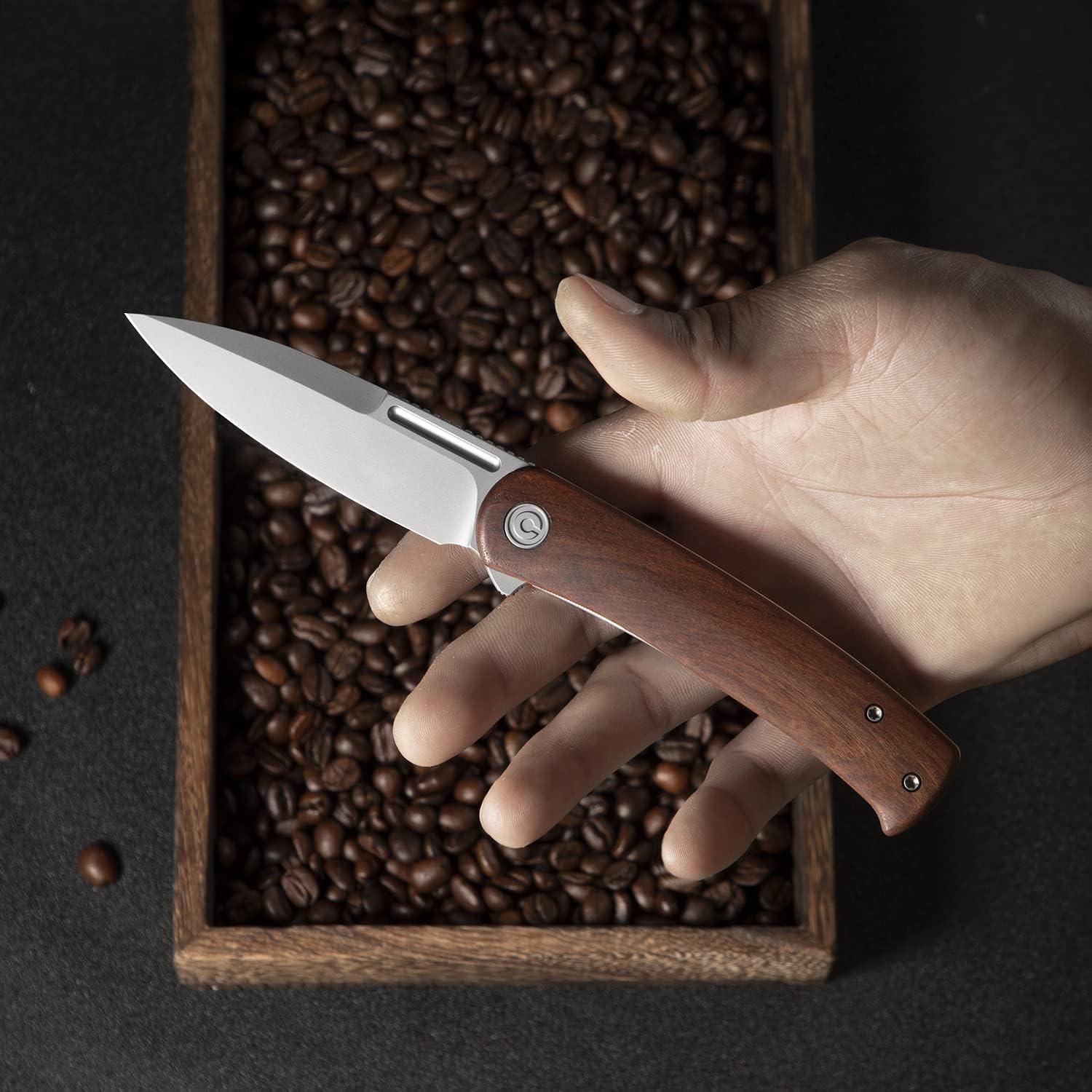 Cuchillo Plegable CIVIVI Cetos 8.83 cm Acero 14C28N Madera