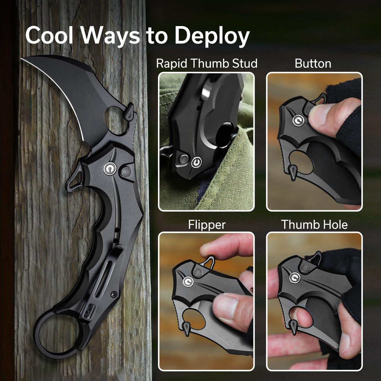 Cuchillo de Bolsillo CIVIVI Incisor II Nitro-V 5.1 cm Negro