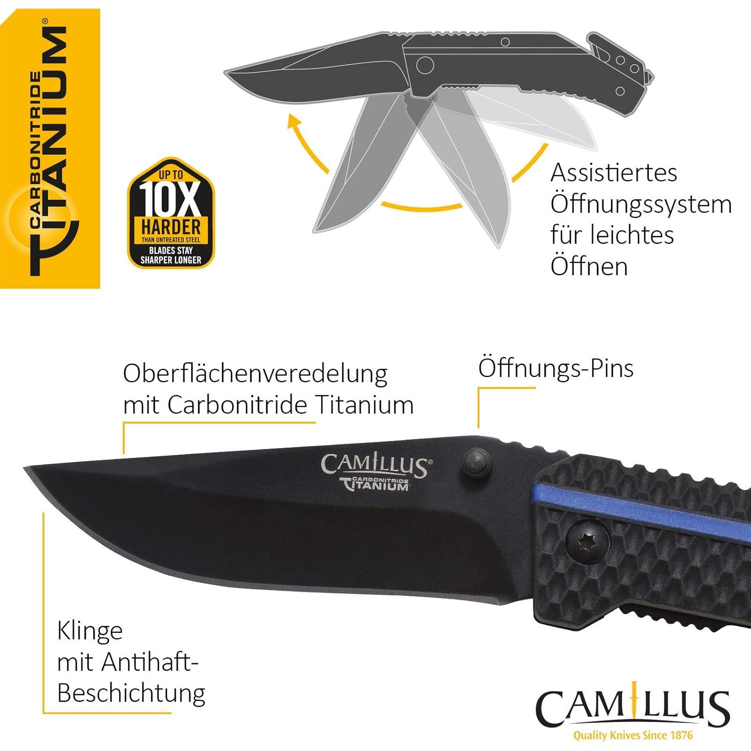 Cuchillo Camillus 19653 Titanio Carbonitrurado 19.05 cm