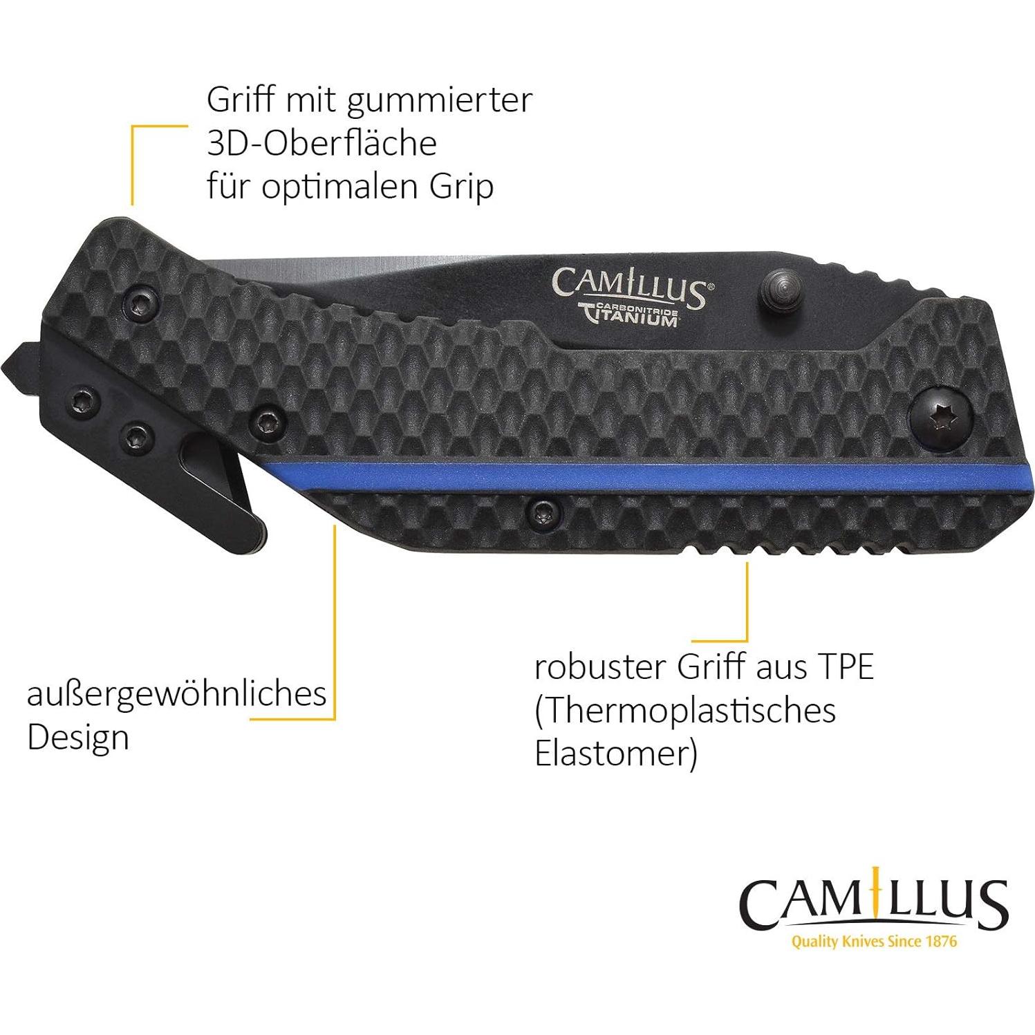 Cuchillo Camillus 19653 Titanio Carbonitrurado 19.05 cm