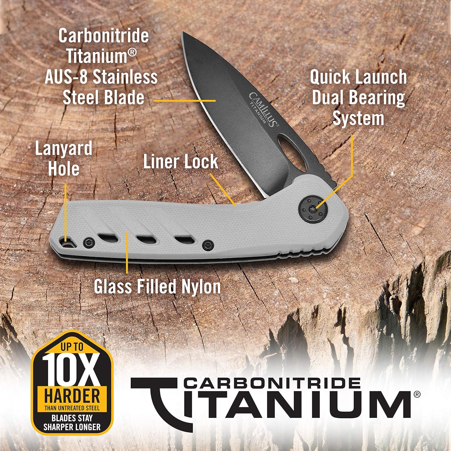 Cuchillo Plegable Camillus 19802 EDC 17.15 cm Caza Camping