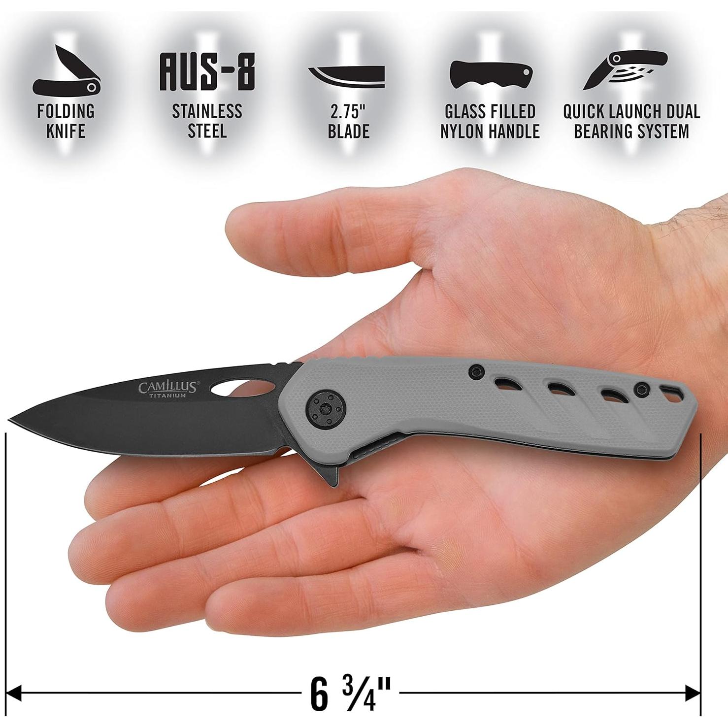 Cuchillo Plegable Camillus 19802 EDC 17.15 cm Caza Camping