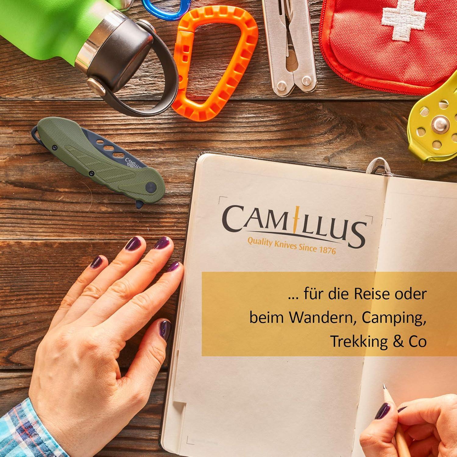 Cuchillo Plegable Camillus 19648, 17.78 cm, Titanio Antiadherente