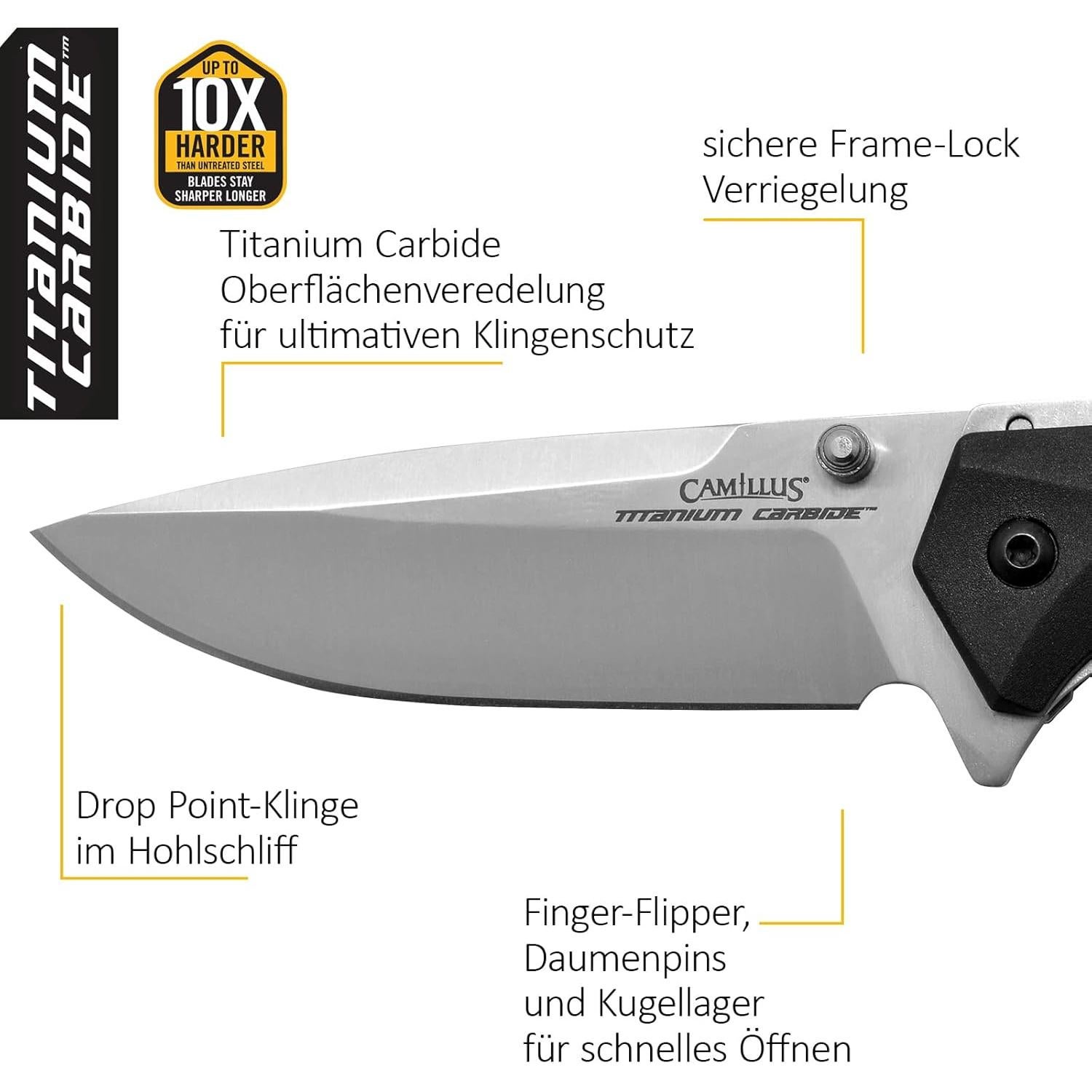 Cuchillo Táctico Plegable Camillus 19400 Acero Inoxidable 420