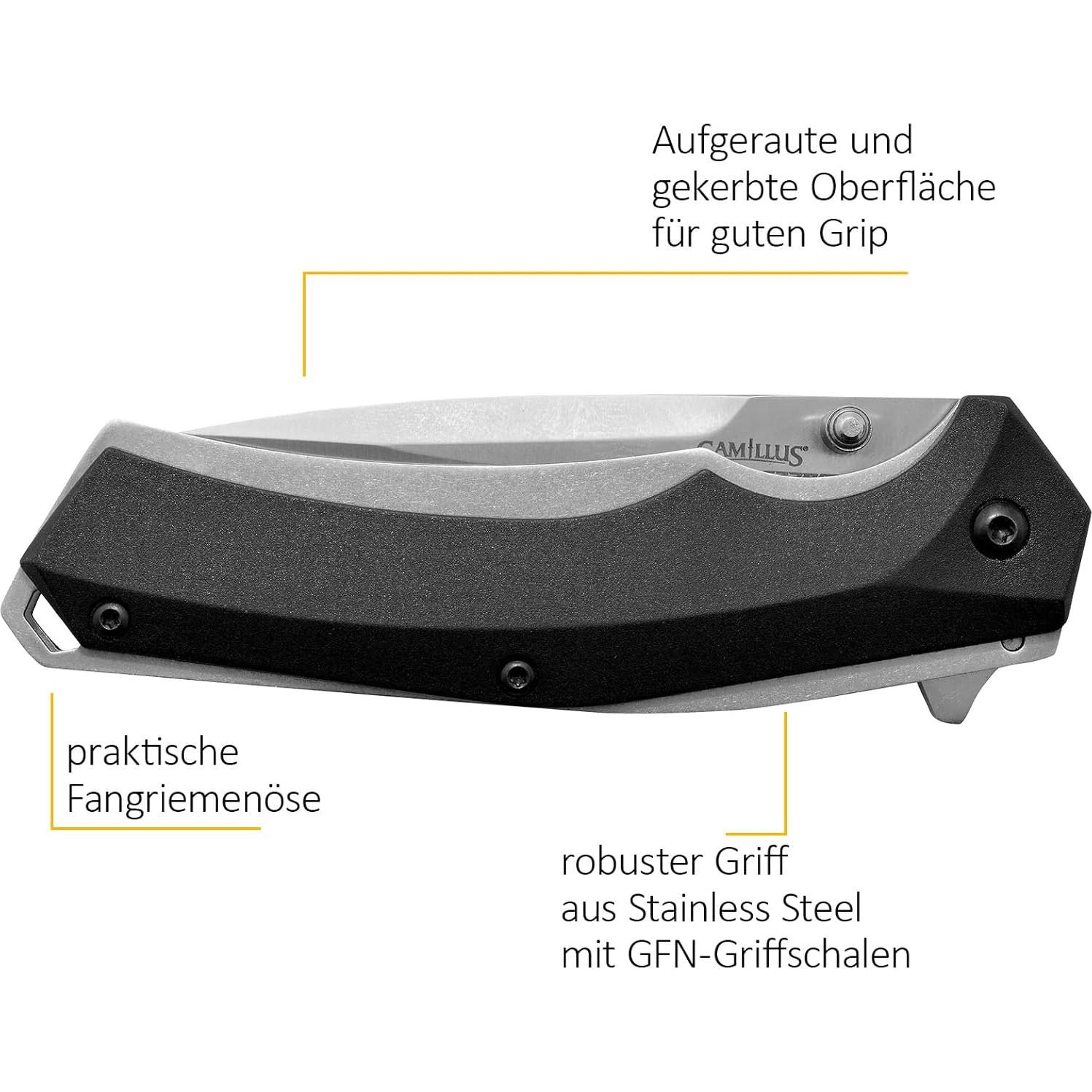 Cuchillo Táctico Plegable Camillus 19400 Acero Inoxidable 420