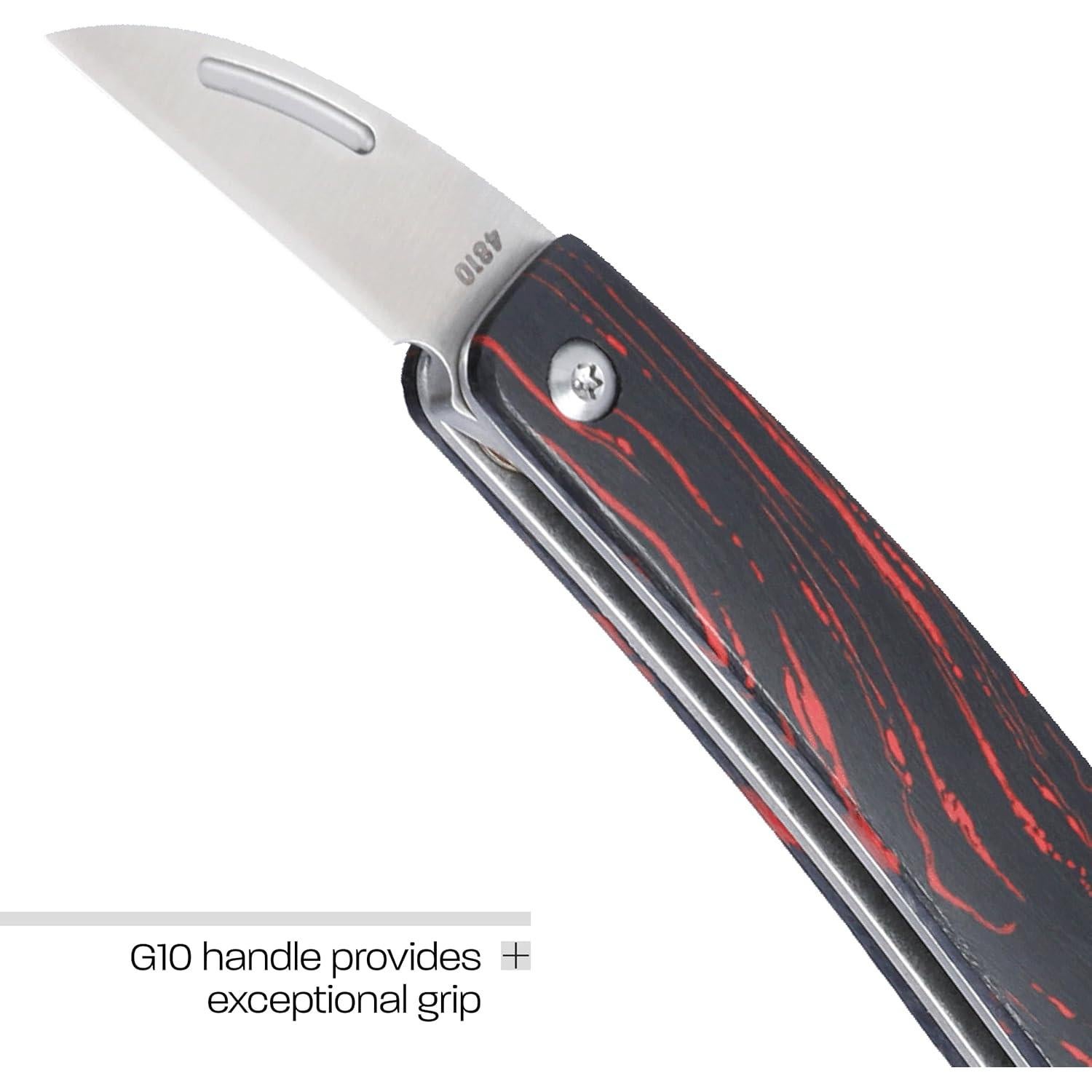 Cuchillo Plegable CRKT Forebear 12C27 Mango G10 17.15cm