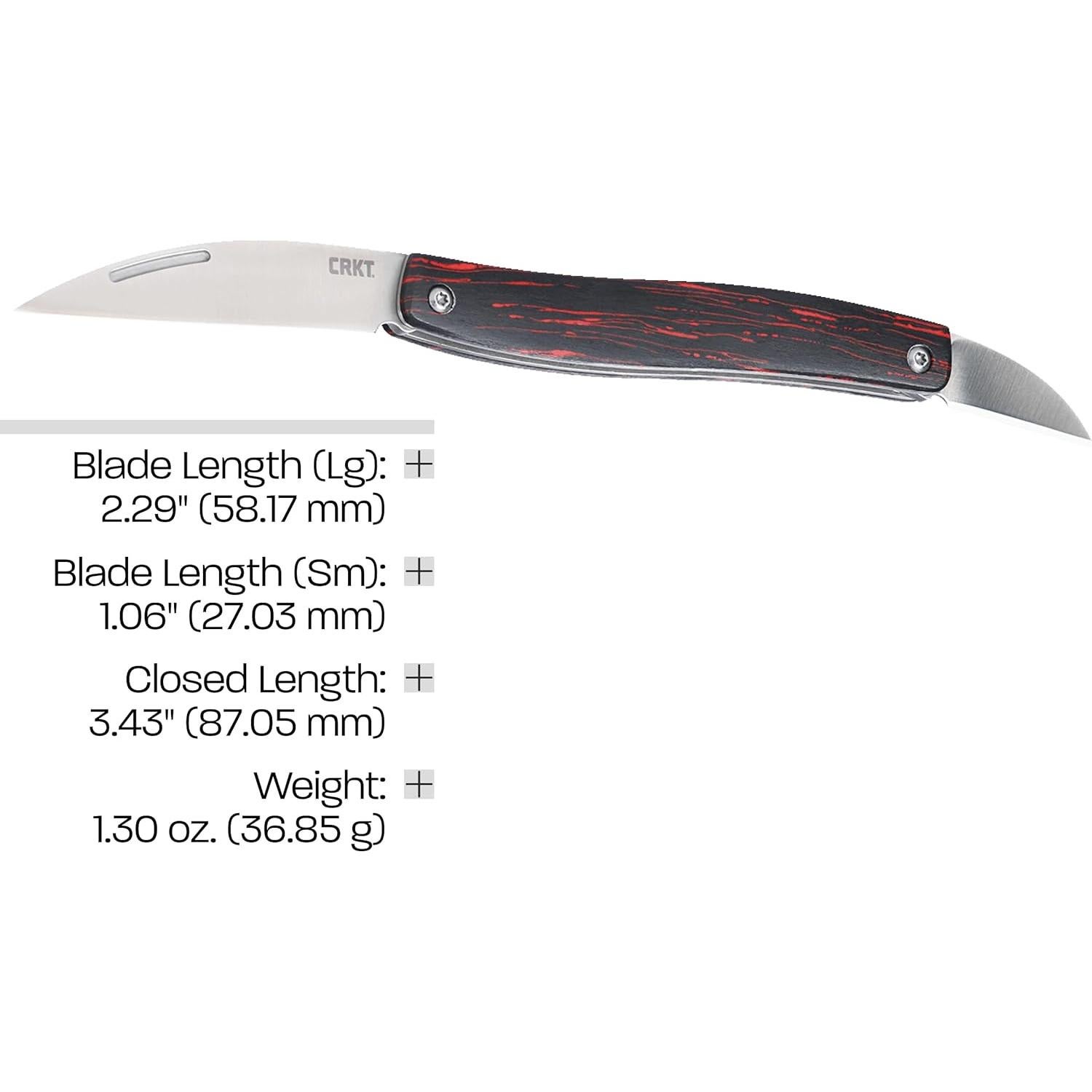 Cuchillo Plegable CRKT Forebear 12C27 Mango G10 17.15cm