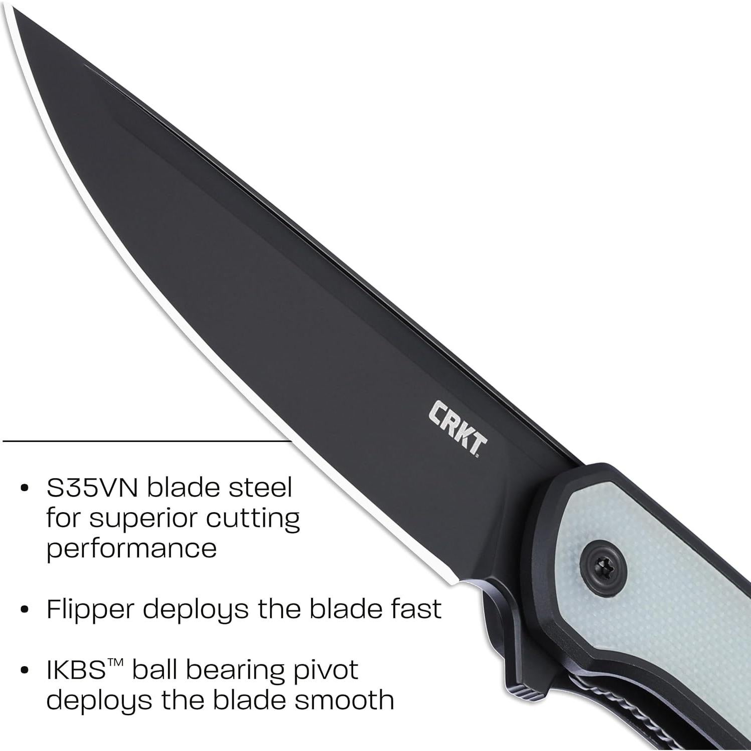 Cuchillo Plegable CRKT Q Compact EDC Acero S35VN 74.88mm