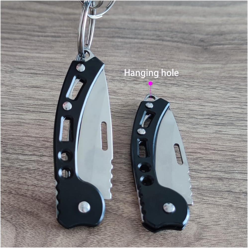 Cuchillo Plegable WWZJ Negro 15.19 cm 2 Unidades Camping