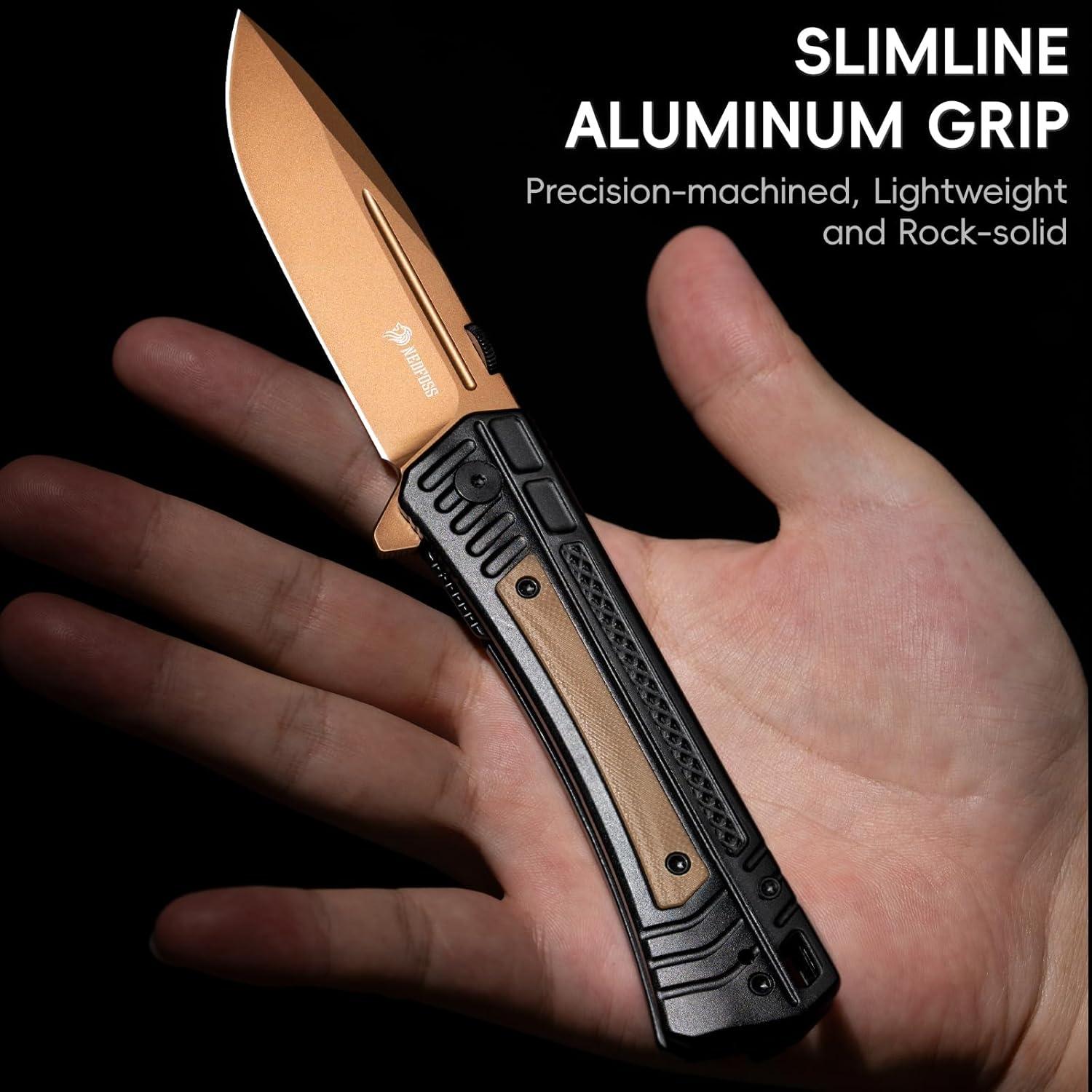 Cuchillo Táctico NedFoss YEMO-US Plegable 8.8 cm Acero 14C28N